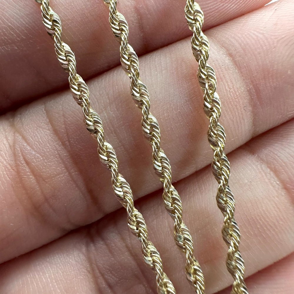 14Kt Gold Rope Chain - Picture 2 of 9